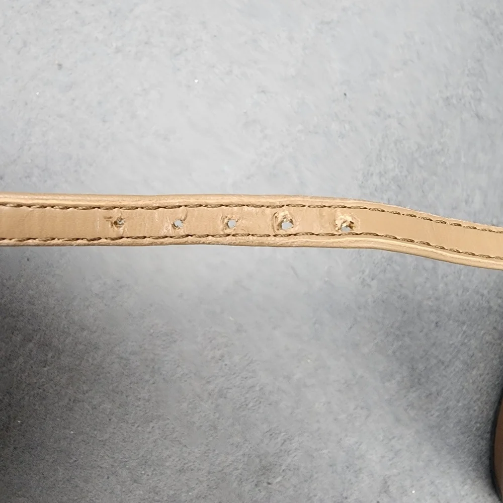 Danshuz Tap Shoes Girls 1.5 Tan Star Tone Taps Adjustable Strap